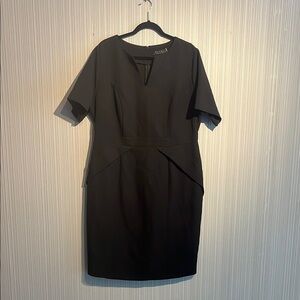 Plus size Eloquii black midi dress
